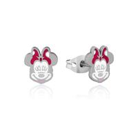 Disney Couture Kingdom Stainless Steel - Minnie Mouse - Enamel Stud Earrings