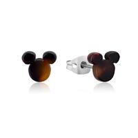 Disney Couture Kingdom Stainless Steel - Mickey Mouse Tortoise Shell - Stud Earrings