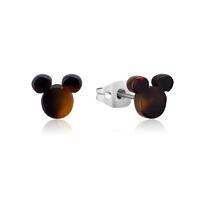 Disney Couture Kingdom Stainless Steel - Mickey Mouse Tortoise Shell - Stud Earrings