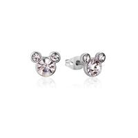 Disney Couture Kingdom Stainless Steel - Mickey April Birthstone - Stud Earrings