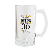 Splosh Sip Celebration Beer Glass - 30th