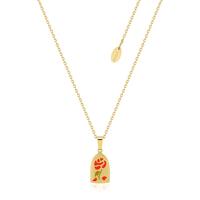 Disney Couture Kingdom - Beauty and the Beast - Enchanted Rose Necklace Yellow Gold