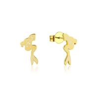 Disney Couture Kingdom - Ariel - Stud Earrings Yellow Gold