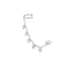 Disney Couture Kingdom - Precious Metal Mickey Mouse - Ear Cuff with Chain Stud Earring Silver
