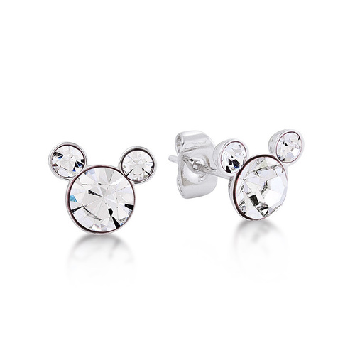 Disney Couture Kingdom - Mickey Birthstone Earrings - April Diamond