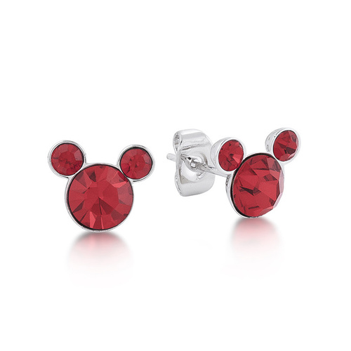 Disney Couture Kingdom - Mickey Birthstone Earrings - July Ruby