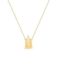 Disney Couture Kingdom - Beauty and the Beast - Enchanted Rose Necklace Yellow Gold