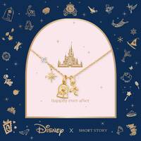 Disney x Short Story Necklace Beauty And The Beast - Gold