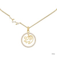 Disney x Short Story Necklace The Lion King Circle Of Life - Gold