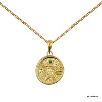 Star Wars x Short Story Necklace - Grogu Medallion - Gold