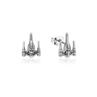 Disney Couture Kingdom Precious Metal - Star Wars - N1-Starfighter Stud Earrings Silver