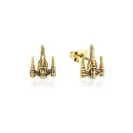 Disney Couture Kingdom Precious Metal - Star Wars - N1-Starfighter Stud Earrings Yellow Gold
