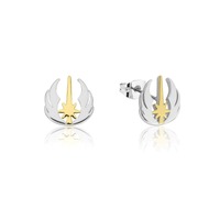 Disney Couture Kingdom Precious Metal - Star Wars - Jedi Order Stud Earrings Silver