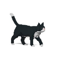 Jekca Animals - Tuxedo Cat Walking 28cm
