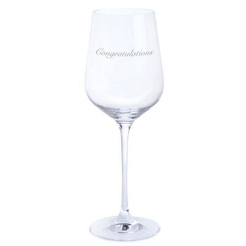Dartington Crystal Congratulations Wine Glass