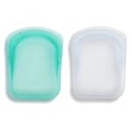 Stasher Pocket Set of 2 - Clear & Aqua