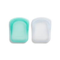Stasher Pocket Set of 2 - Clear & Aqua