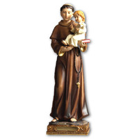 St Anthony - 30cm Resin Statue