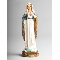 Sacred Heart Of Mary - 20cm Resin Statue