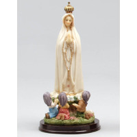 Fatima With Children - 21cm Resin Statue