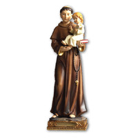 St Anthony - 20cm Resin Statue