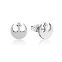 Disney Couture Kingdom - Star Wars - Rebel Alliance Stud Earrings White Gold