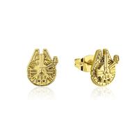 Disney Couture Kingdom - Star Wars - Millennium Falcon Stud Earrings Yellow Gold