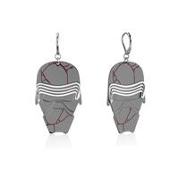 Disney Couture Kingdom - Star Wars - Kylo Ren Drop Earrings White Gold