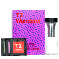 T2 Double Walled Glass Flask with Loose Tea - Wanderer