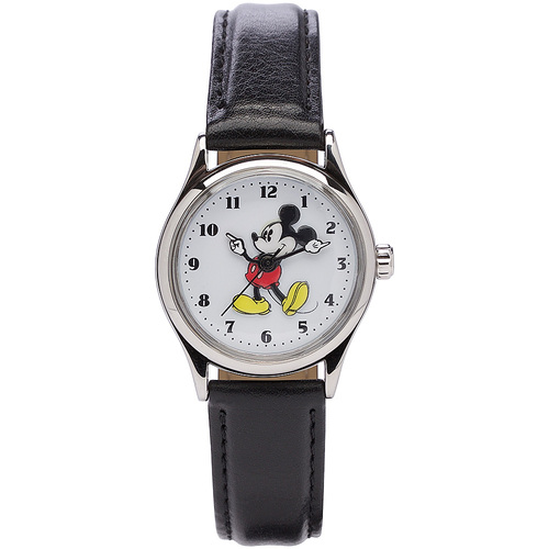 The Original Mickey Collection Watch - Silver + Black 34mm
