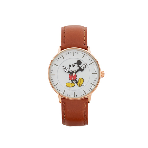 The Original Mickey Collection Watch - Rose + Tan 36mm