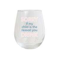 Splosh Teacher Stemless Glass - Sorry