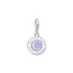 Thomas Sabo Charm Member Club - Charmista Coin Pendant - Violet & Silver