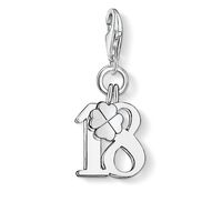 Thomas Sabo Charm Club - Lucky Number 18 Silver Pendant
