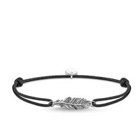 Thomas Sabo Little Secret - Feather Black & Silver Bracelet
