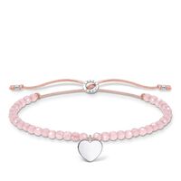 Thomas Sabo Charm Club - Heart with Rose Quartz Silver Bracelet