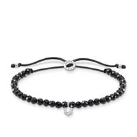 Thomas Sabo Charm Club - White Stone with Onyx Silver Bracelet