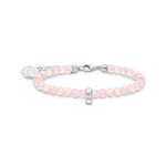 Thomas Sabo Charm Member Club Club - Charmista Charm Bracelet - Silver & Rose Quartz (16 - 19cm)