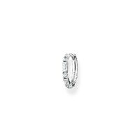 Thomas Sabo Charm Club - Single Hoop with Stones Silver Earring 1.4cm