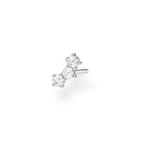 Thomas Sabo Charm Club - Single Stud White Stones Silver Earring