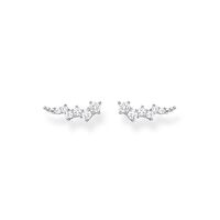 Thomas Sabo Charm Club - Ear Climber White Stones Silver Earrings