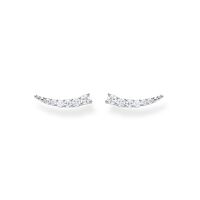 Thomas Sabo Charm Club - Ear Climber White Stones Silver Earrings