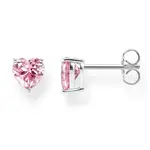 Thomas Sabo Earrings - Heart-Shaped Pink Zirconia Studs