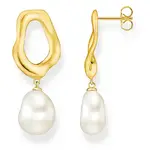 Thomas Sabo Earrings - Freshwater Pearl Yellow Gold Studs