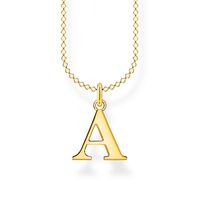 Thomas Sabo Charm Club - Letter "A" Yellow Gold Necklace