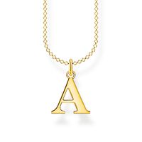 Thomas Sabo Charm Club - Letter "A" Yellow Gold Necklace