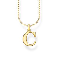 Thomas Sabo Charm Club - Letter "C" Yellow Gold Necklace
