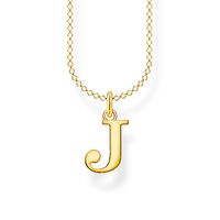Thomas Sabo Charm Club - Letter "J" Yellow Gold Necklace