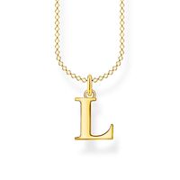 Thomas Sabo Charm Club - Letter "L" Yellow Gold Necklace