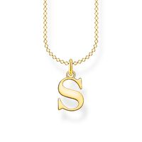 Thomas Sabo Charm Club - Letter "S" Yellow Gold Necklace